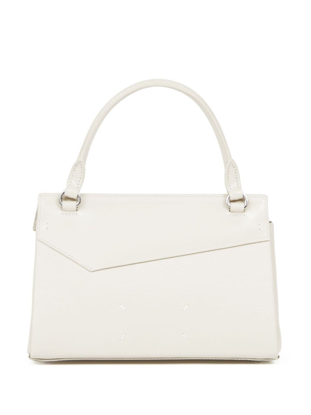 small grained leather tote bag - 4