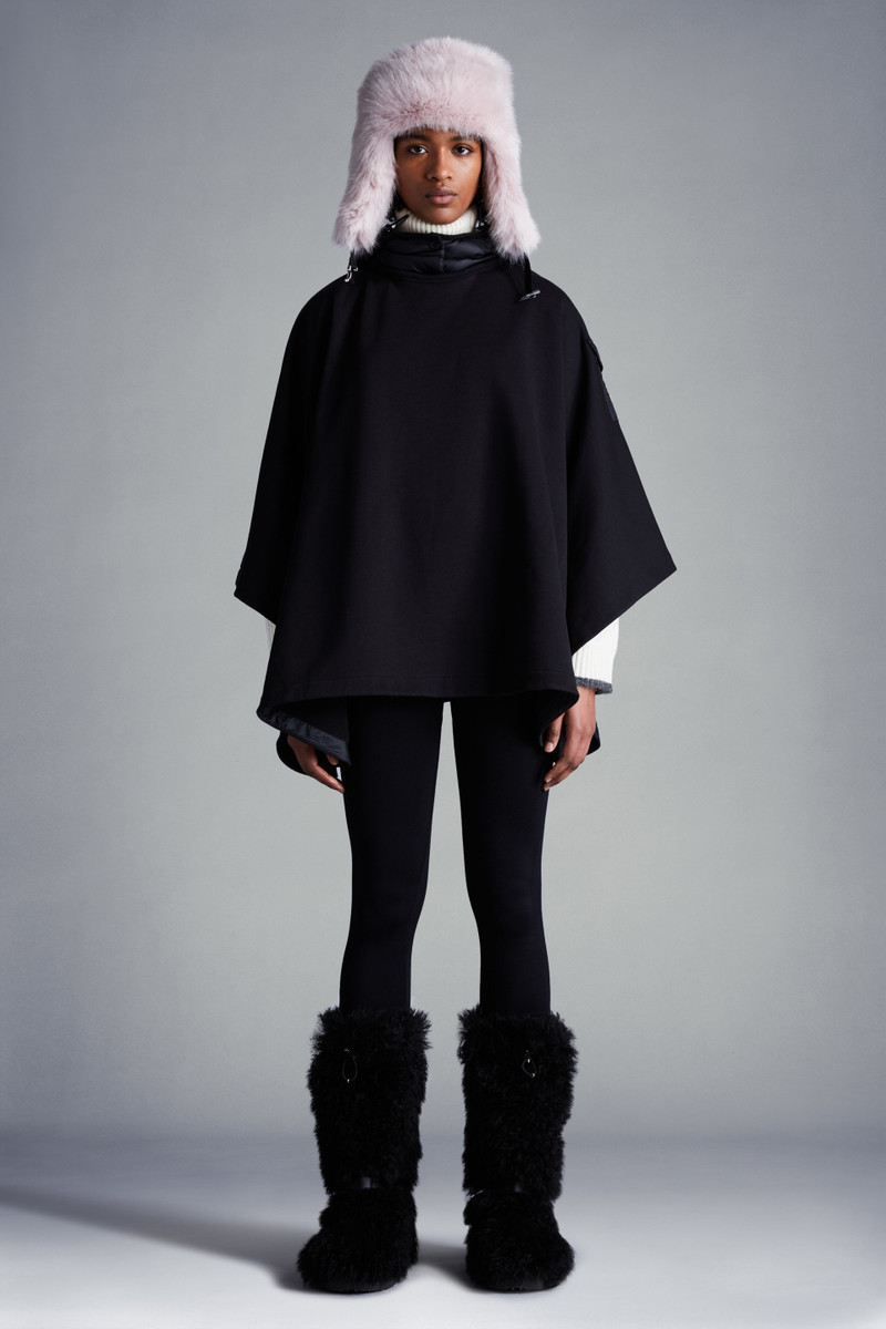 Moncler Fleece Hooded Poncho outlook