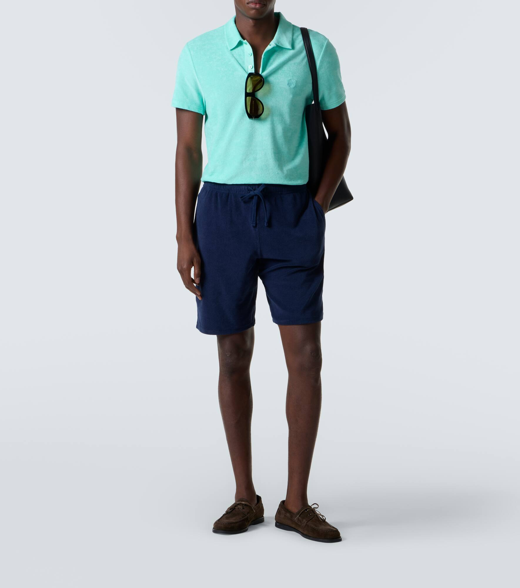 Phoenix cotton-blend terry polo shirt - 2