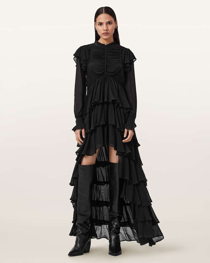 LEILA FRILL MAXI DRESS 5