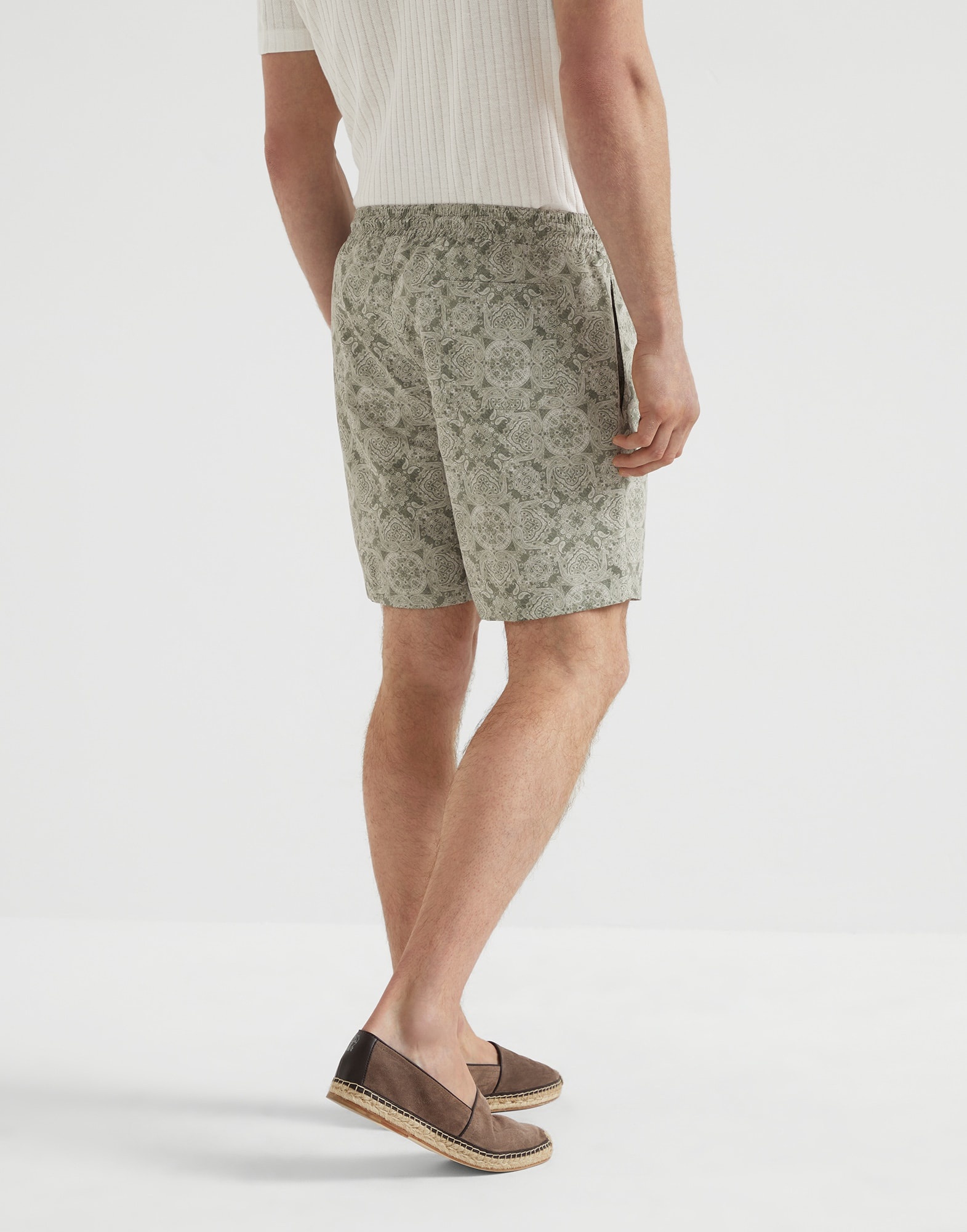 Paisley nylon swim shorts - 2