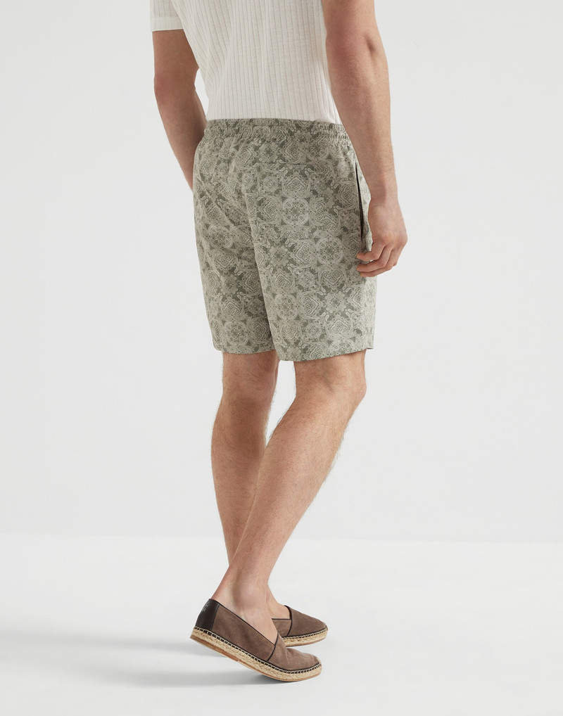 Brunello Cucinelli Paisley nylon swim shorts outlook