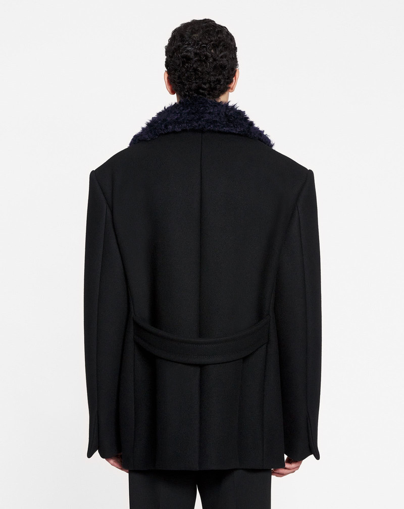 OVERSIZED PEACOAT WITH REMOVABLE COLLAR 4