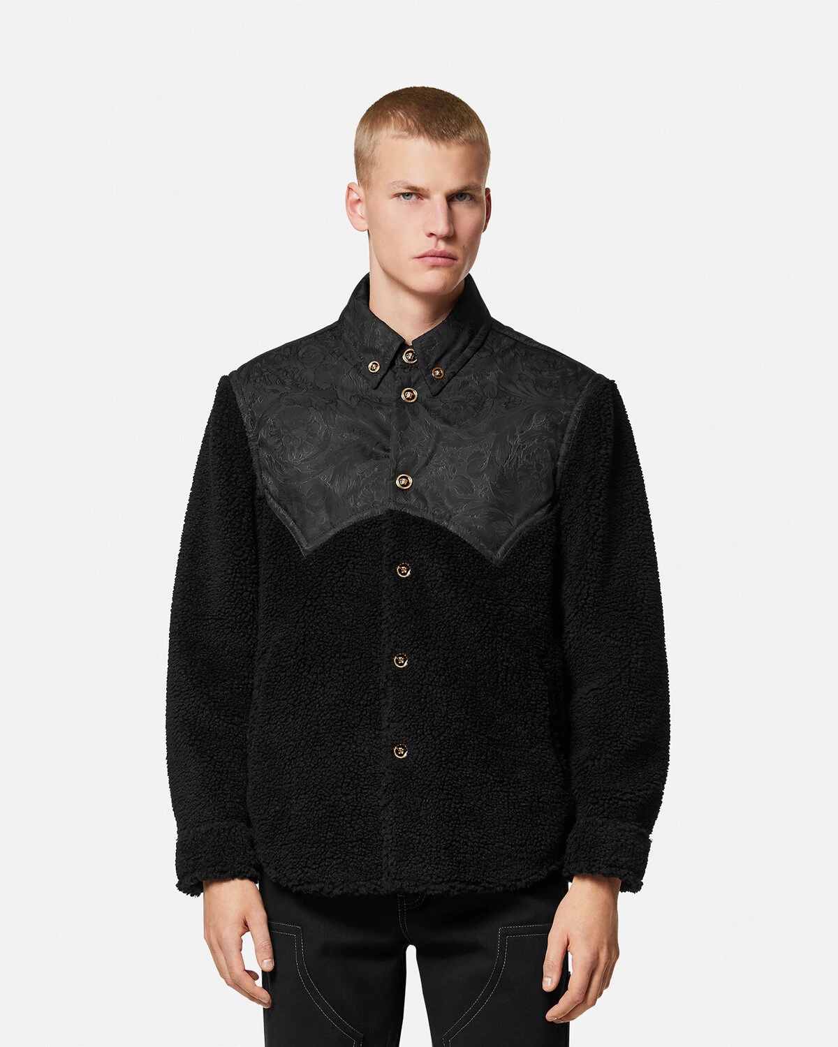 Barocco Silhouette Fleece Jacket - 3