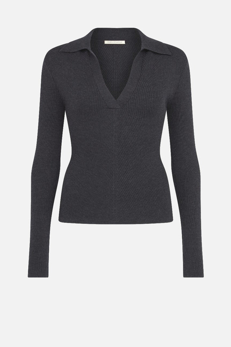 Austin Knit In Charcoal Grey Cashfeel 1