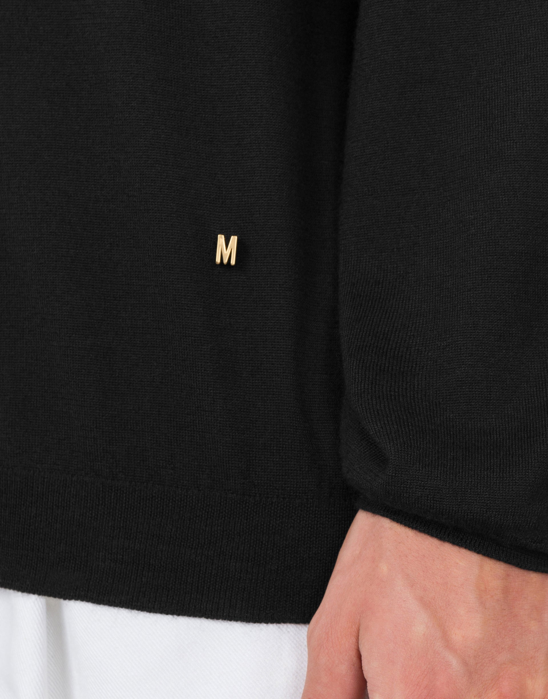 WOOL AND SILK PULLOVER GOLDEN M - 3