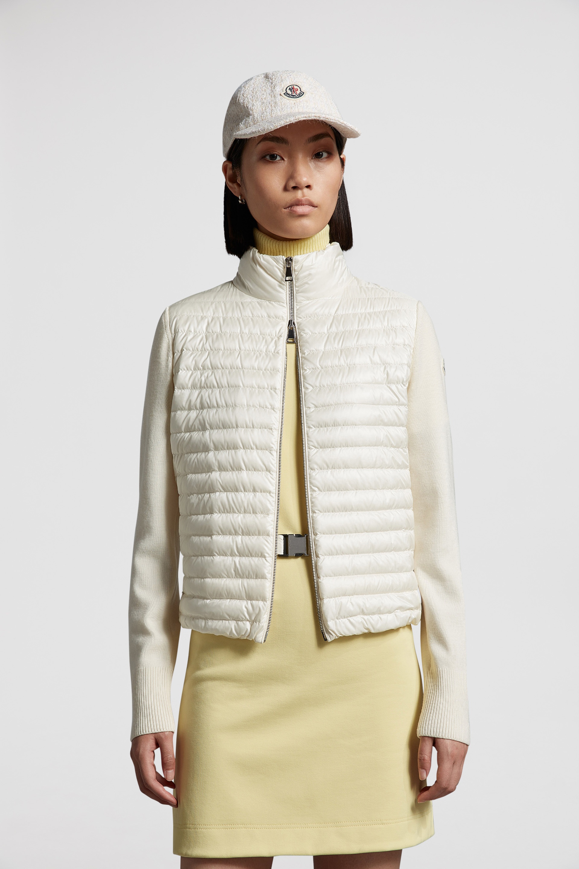 Padded Wool Zip-Up Cardigan - 2