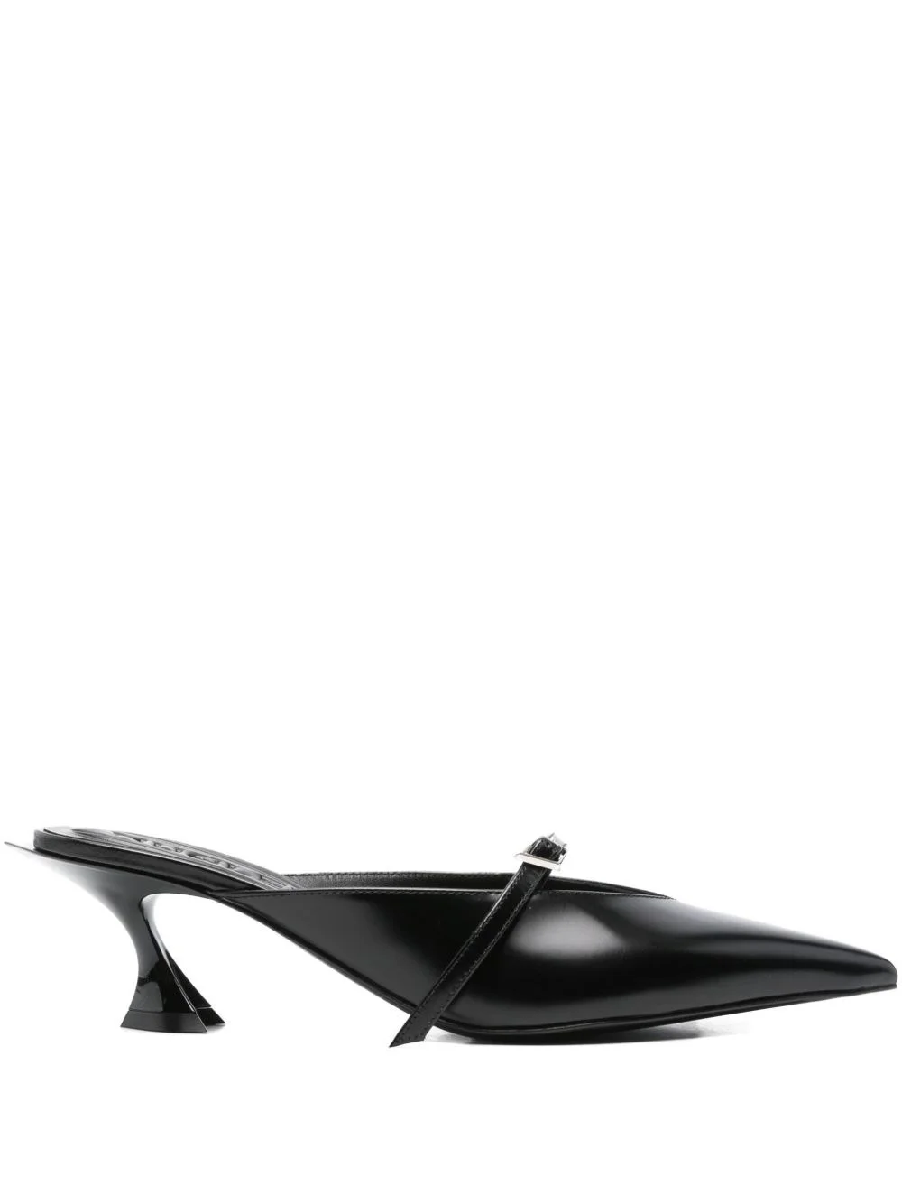 70mm pointed-toe ribbon mules - 1