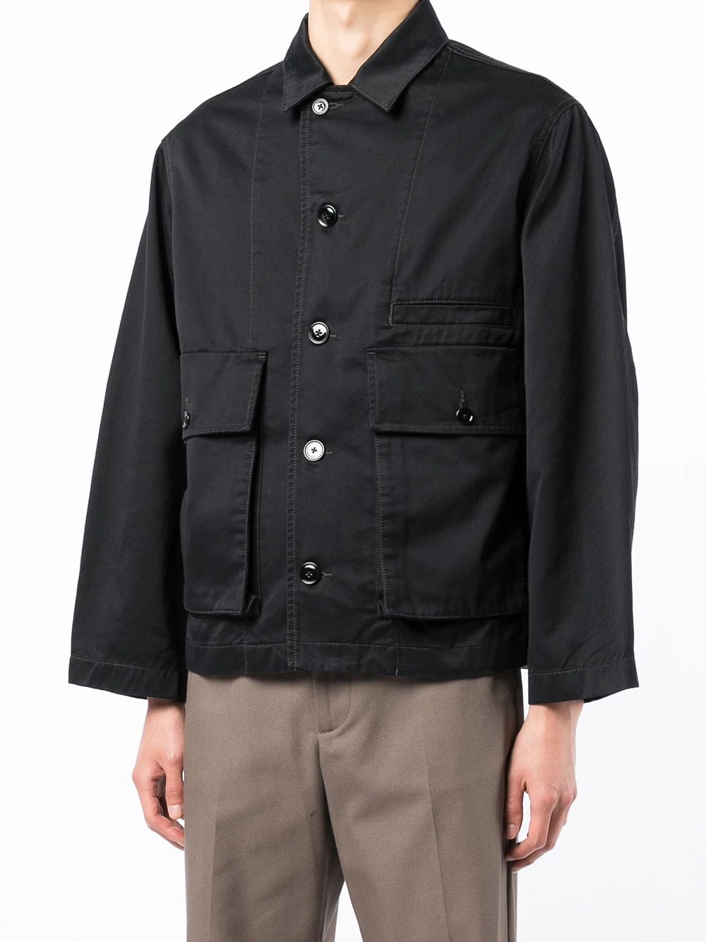 long-sleeved shirt jacket - 3