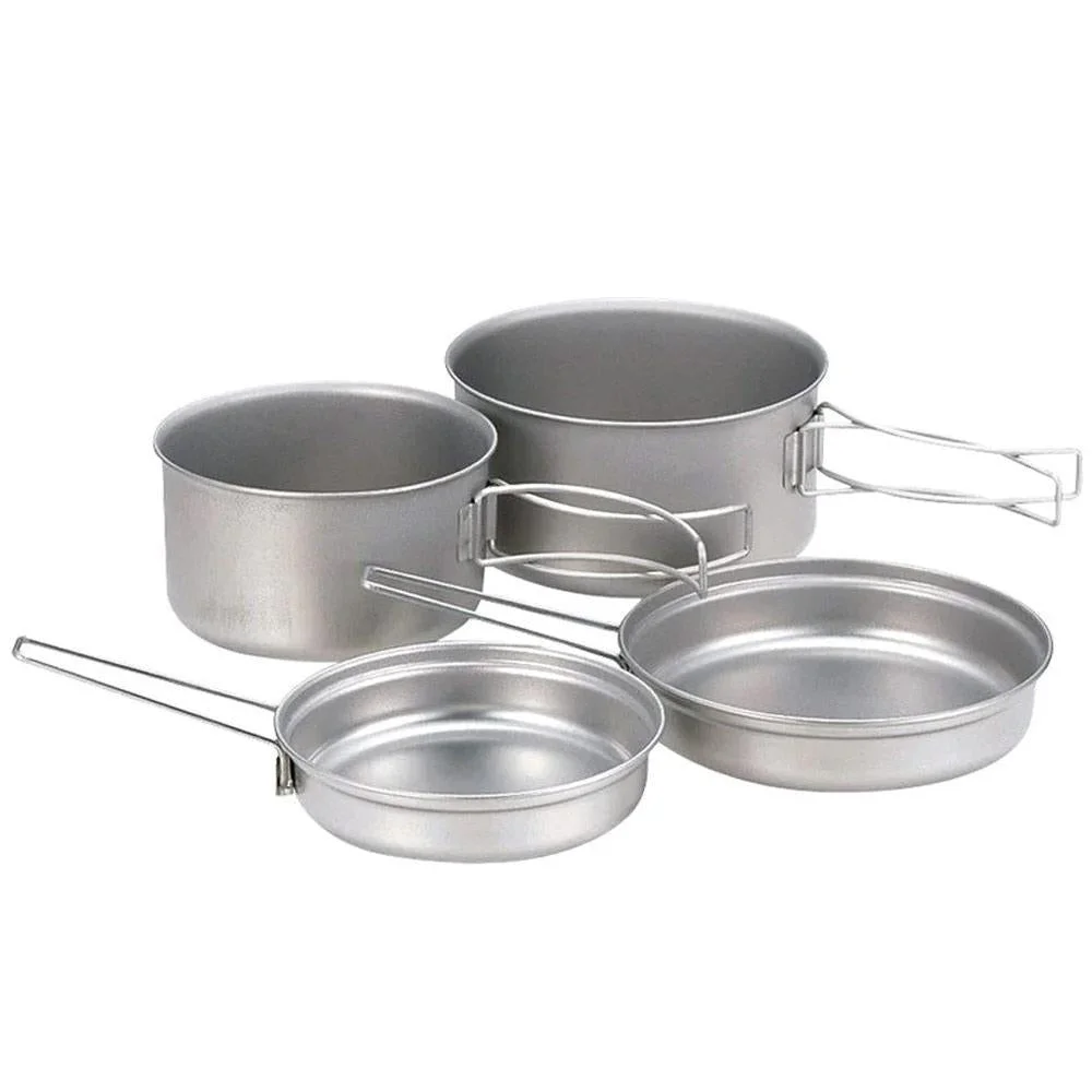 Multi Compact Cookset Titanium Camping Tools - 1
