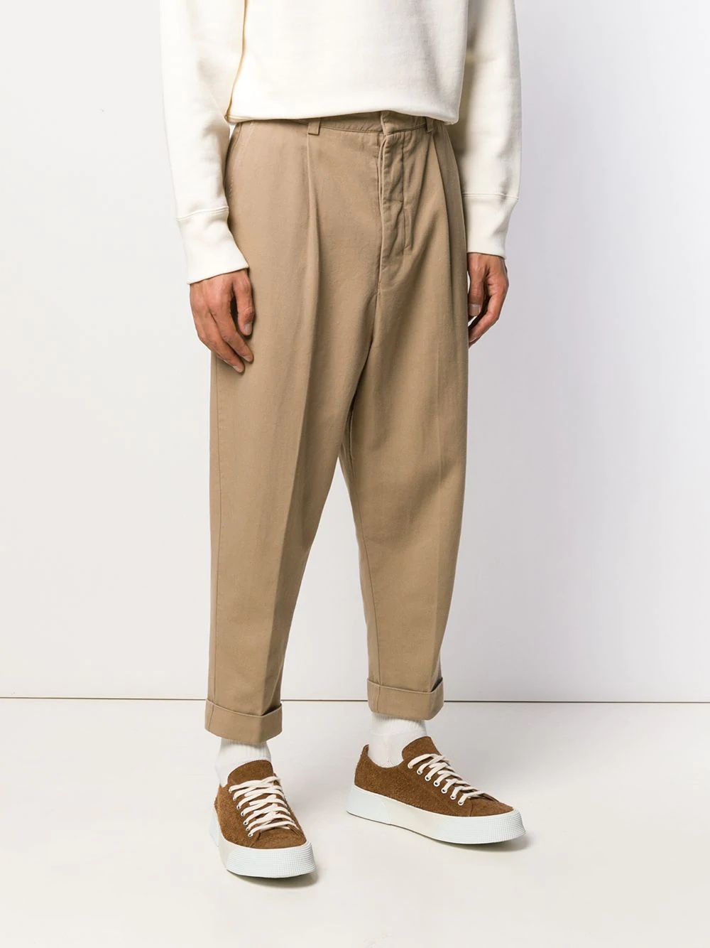 Oversized Carrot Fit Trousers - 3