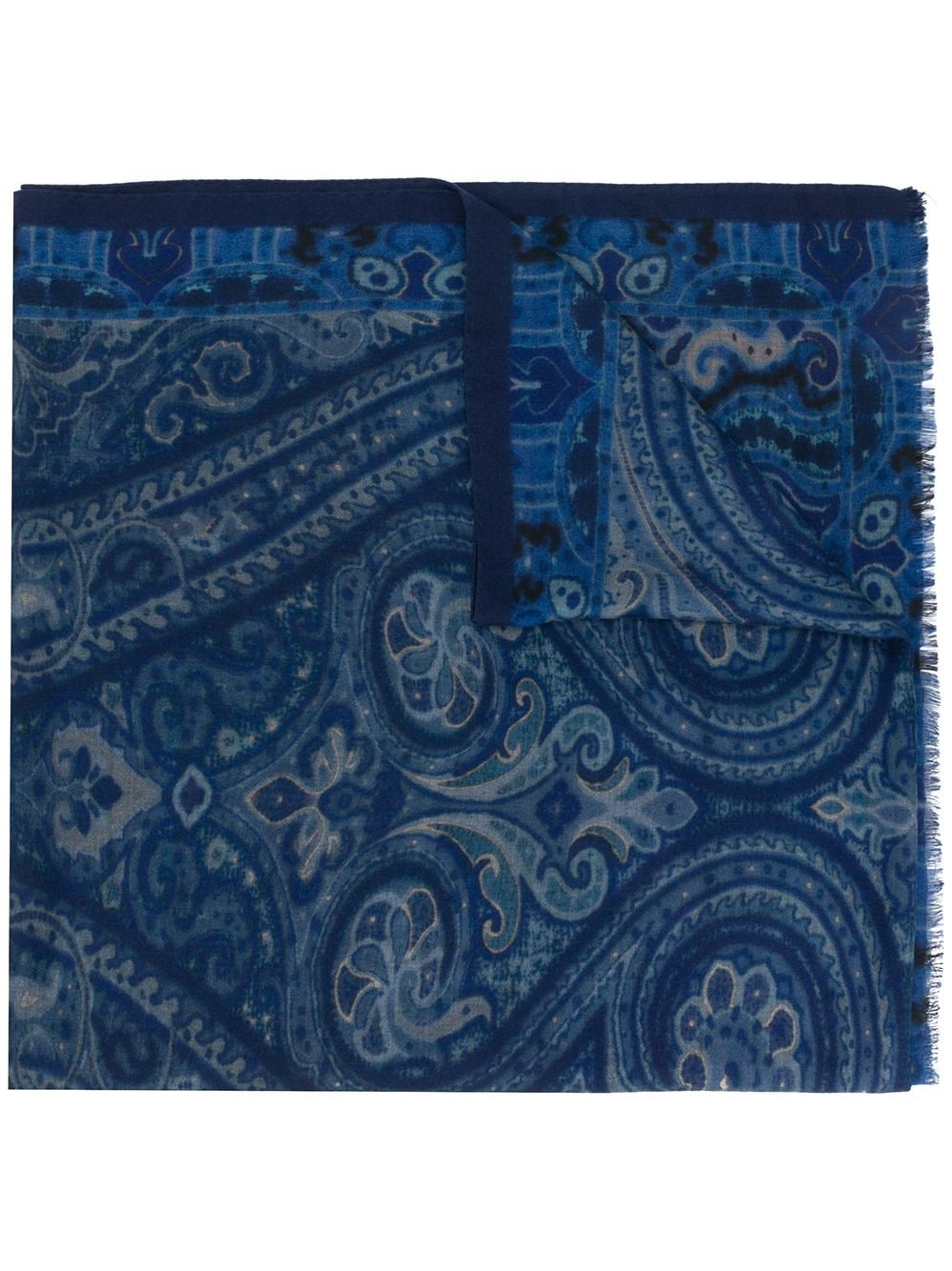 paisley print scarf - 1