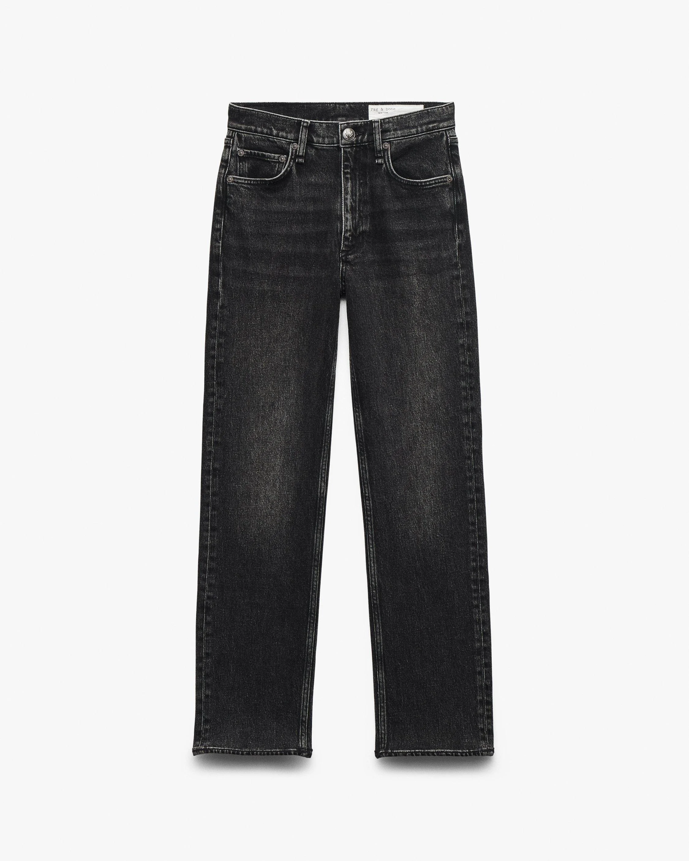 Harlow Ankle Straight Jeans
Vintage Stretch in Washed Black - 1