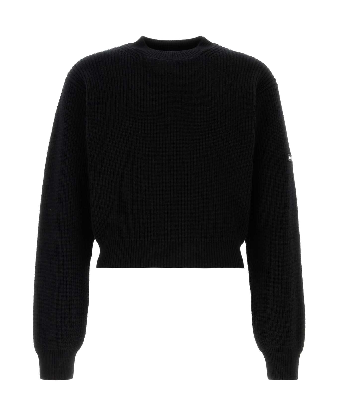 Black Wool Sweater - 1