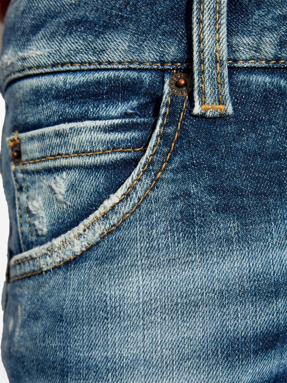 logo patch jeans - 5