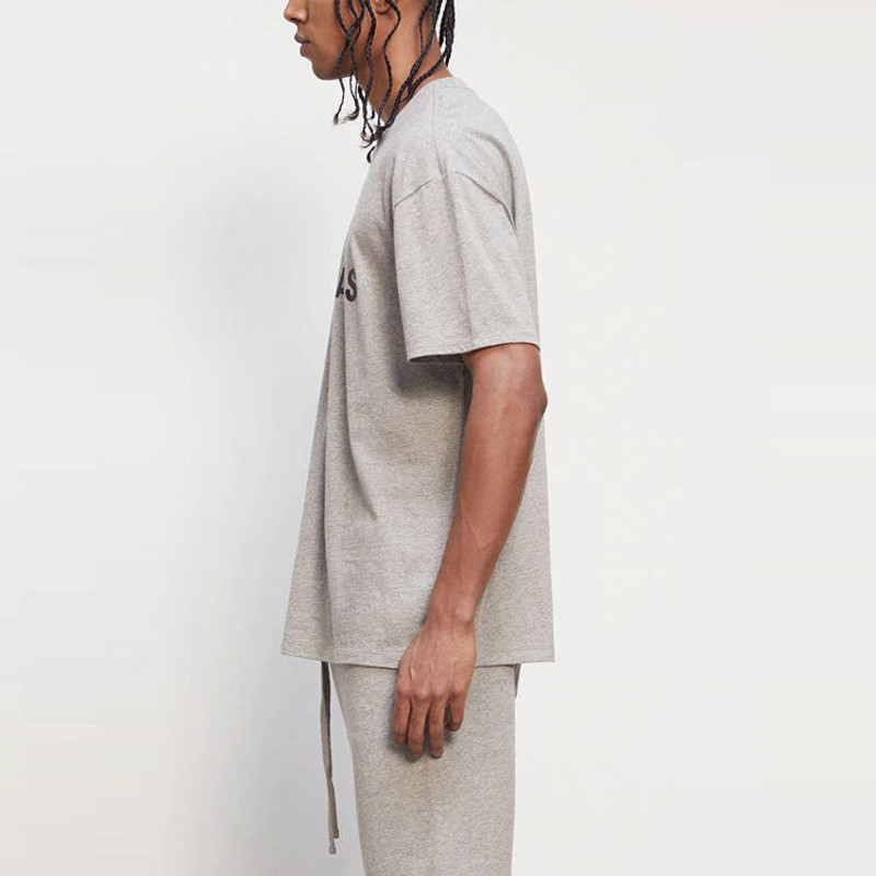 Fear of God Essentials FW20 Logo Tee 'Heather Oatmeal' 0125250500229260 5