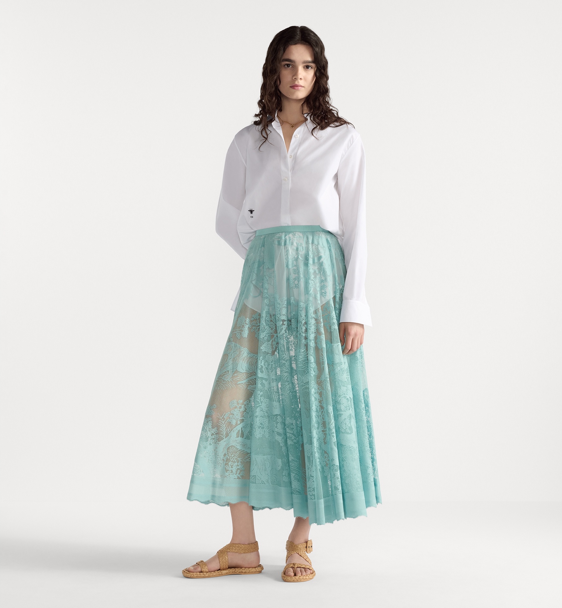Dioriviera Mid-Length Flared Skirt - 2