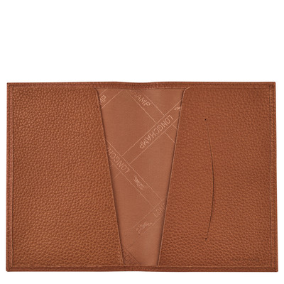 Longchamp Le Foulonné Passport cover Caramel - Leather outlook