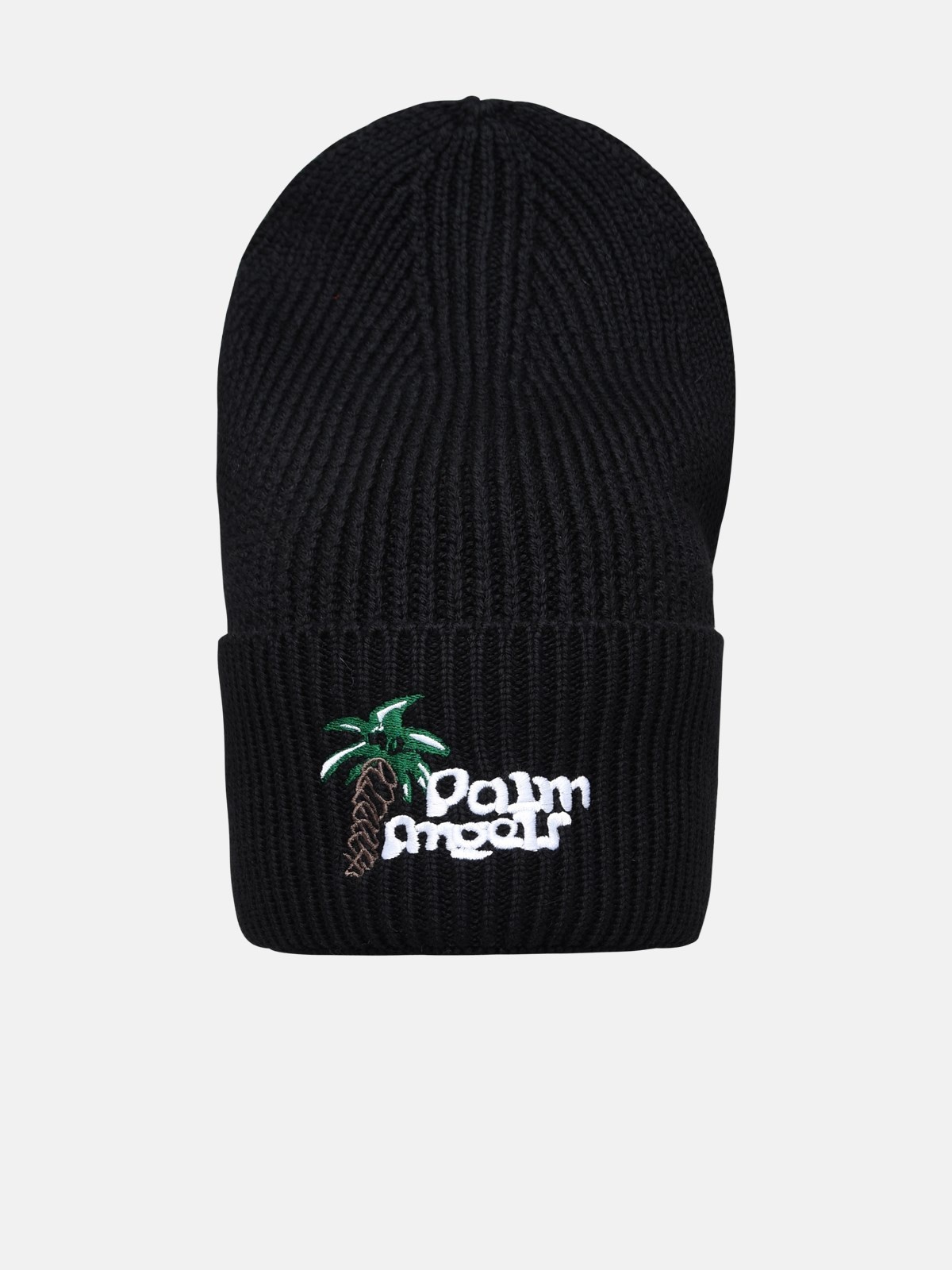 Black polyester beanie - 1