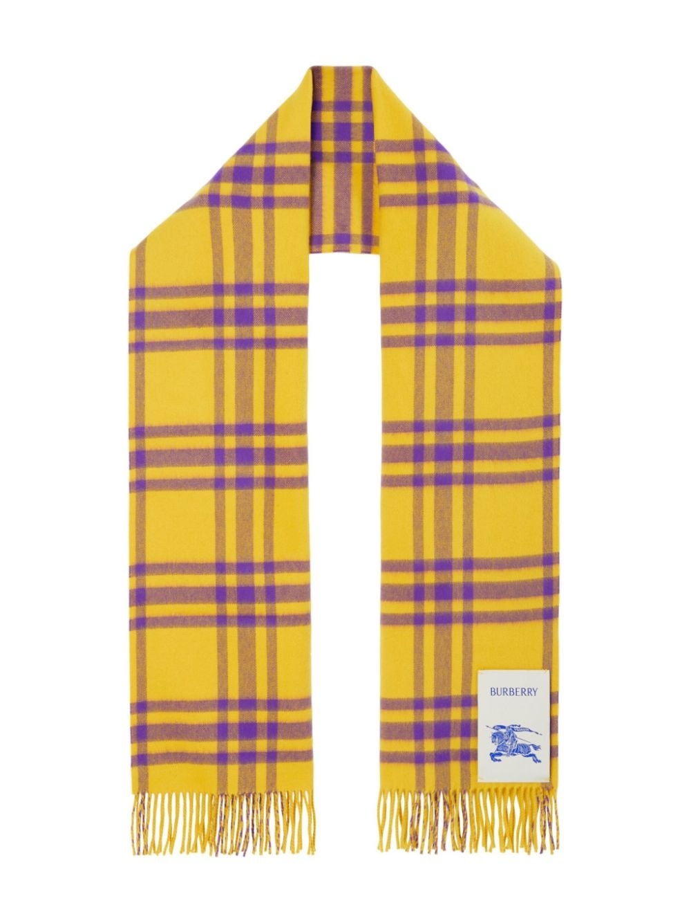 check-print cashmere scarf - 4