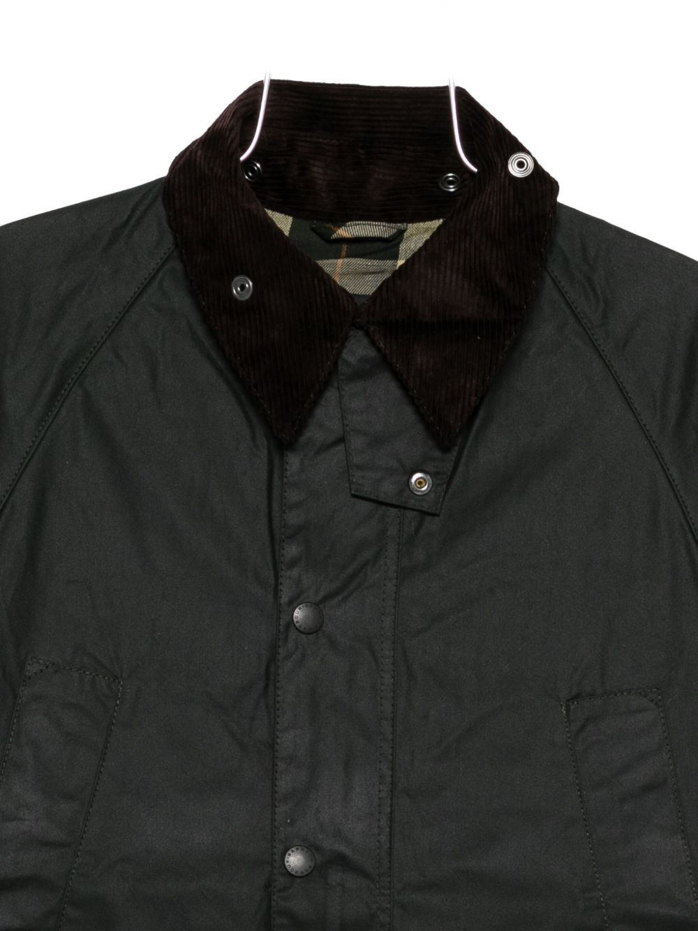 corduroy-collar coat - 3