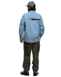 WTAPS CB / LS / Shirt Cotton. Chambray Indigo | REVERSIBLE
