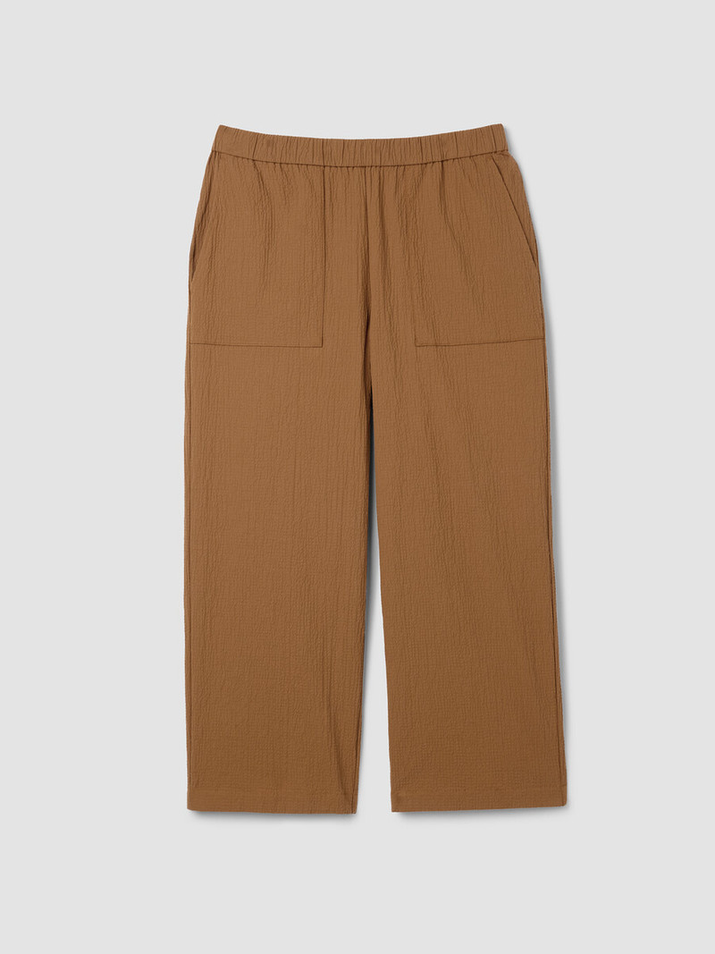 Organic Cotton Pucker Straight Pant 1
