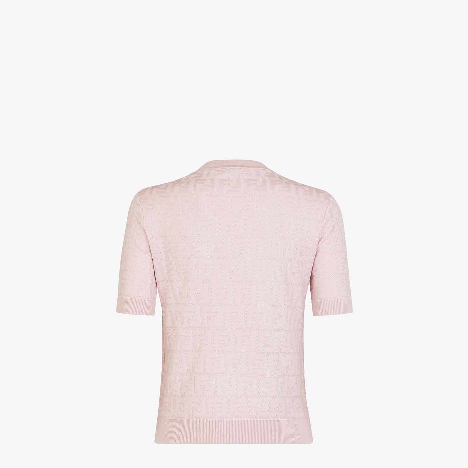 Pink cotton and viscose sweater - 2