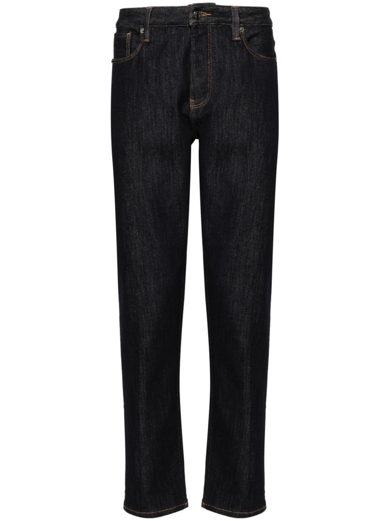 logo-plaque straight-leg jeans 1