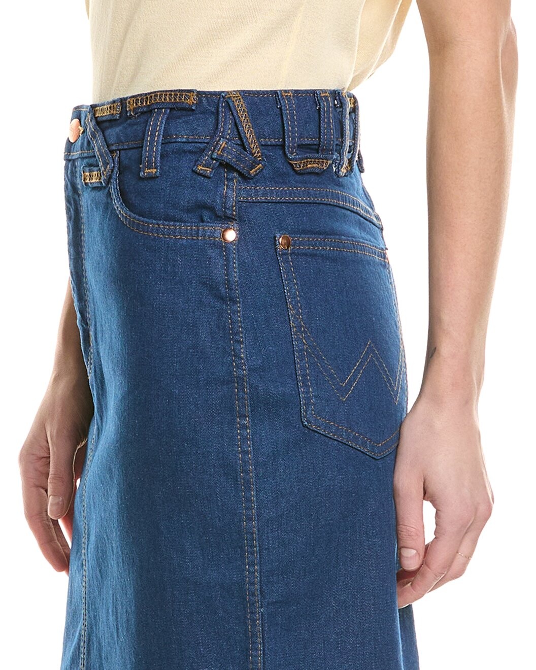 STAUD x Wrangler The Pencil Skirt - 4