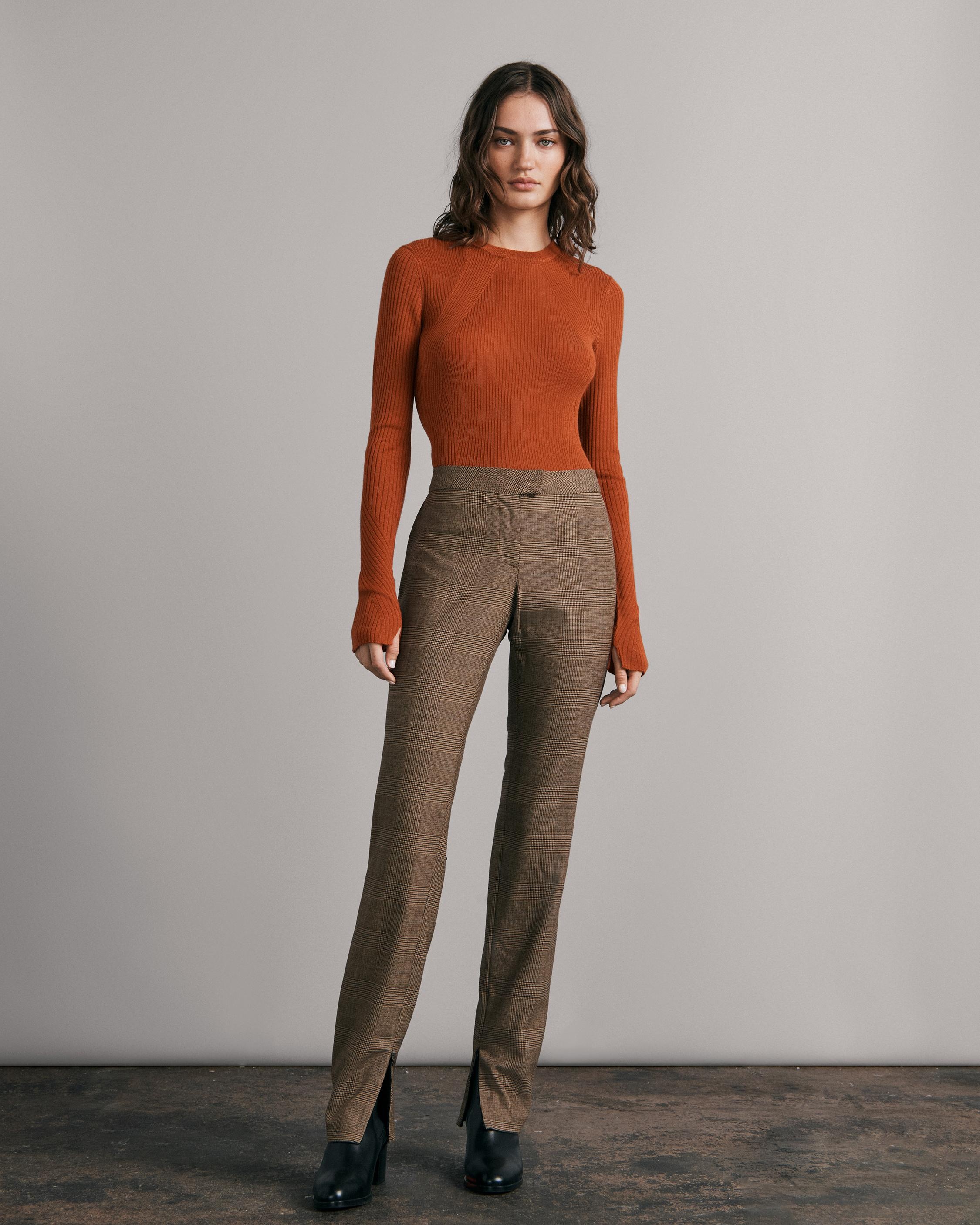 Rebecca Plaid Wool Pant
Slim Fit Pant - 2