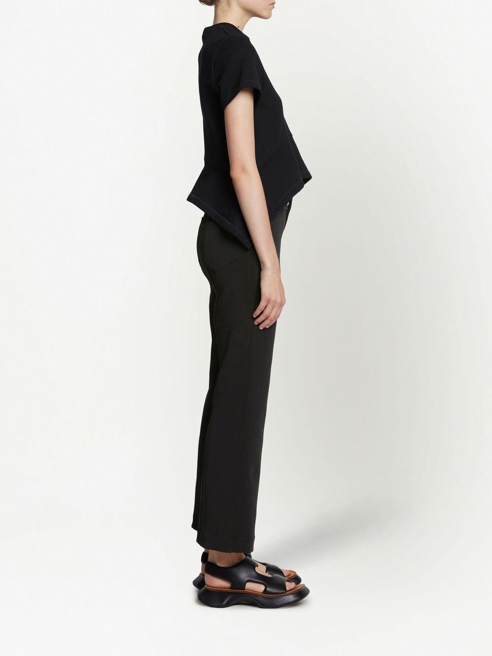 cropped kick-flare trousers - 3