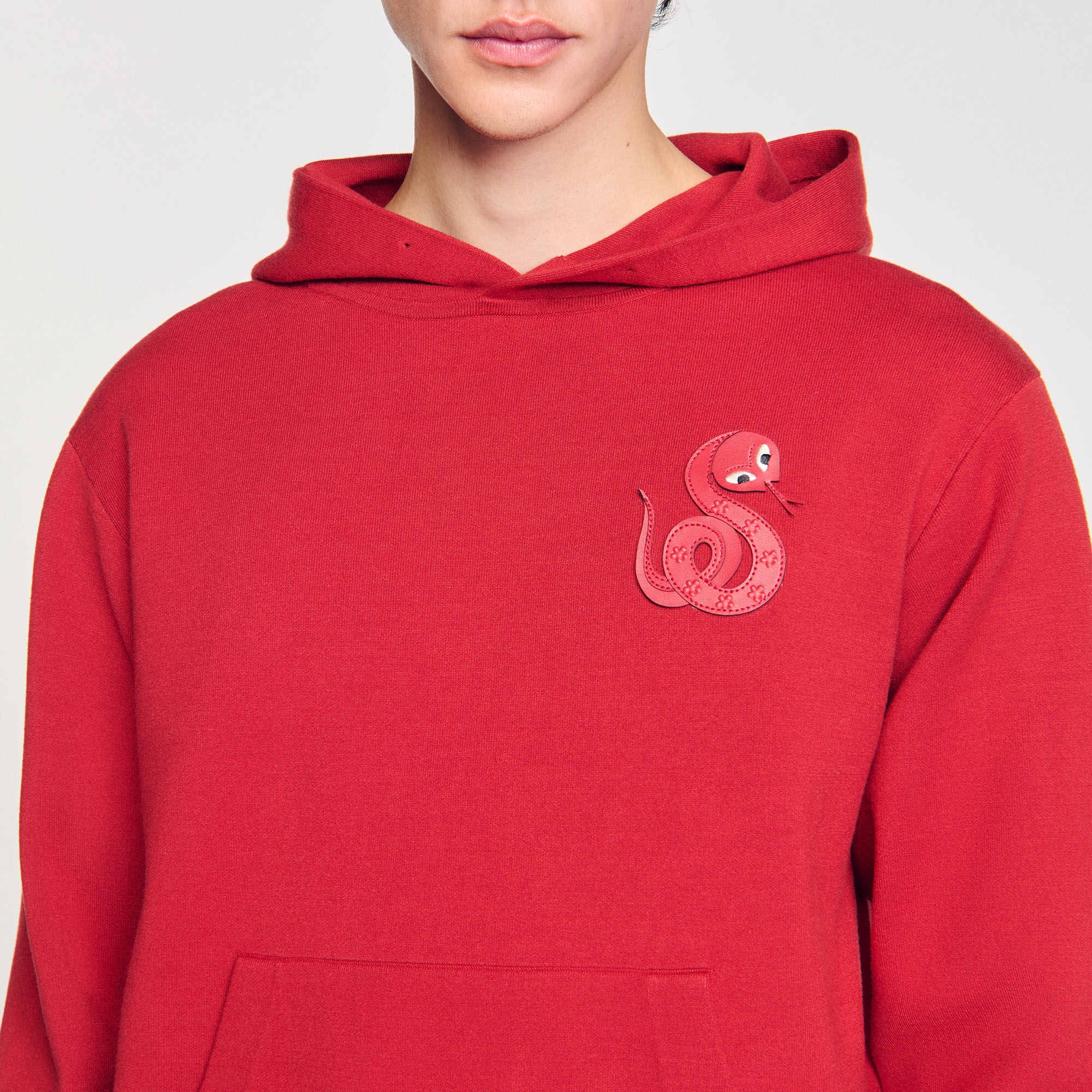 KNIT SWEATSHIRT WITH SNAKE DETAIL - 3