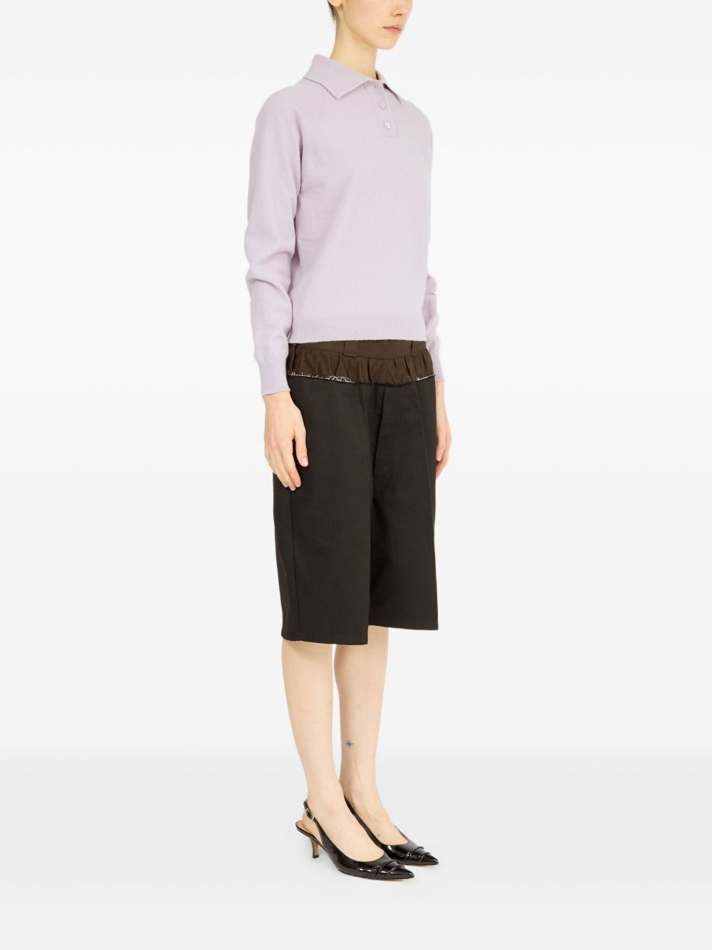 wool polo top - 3