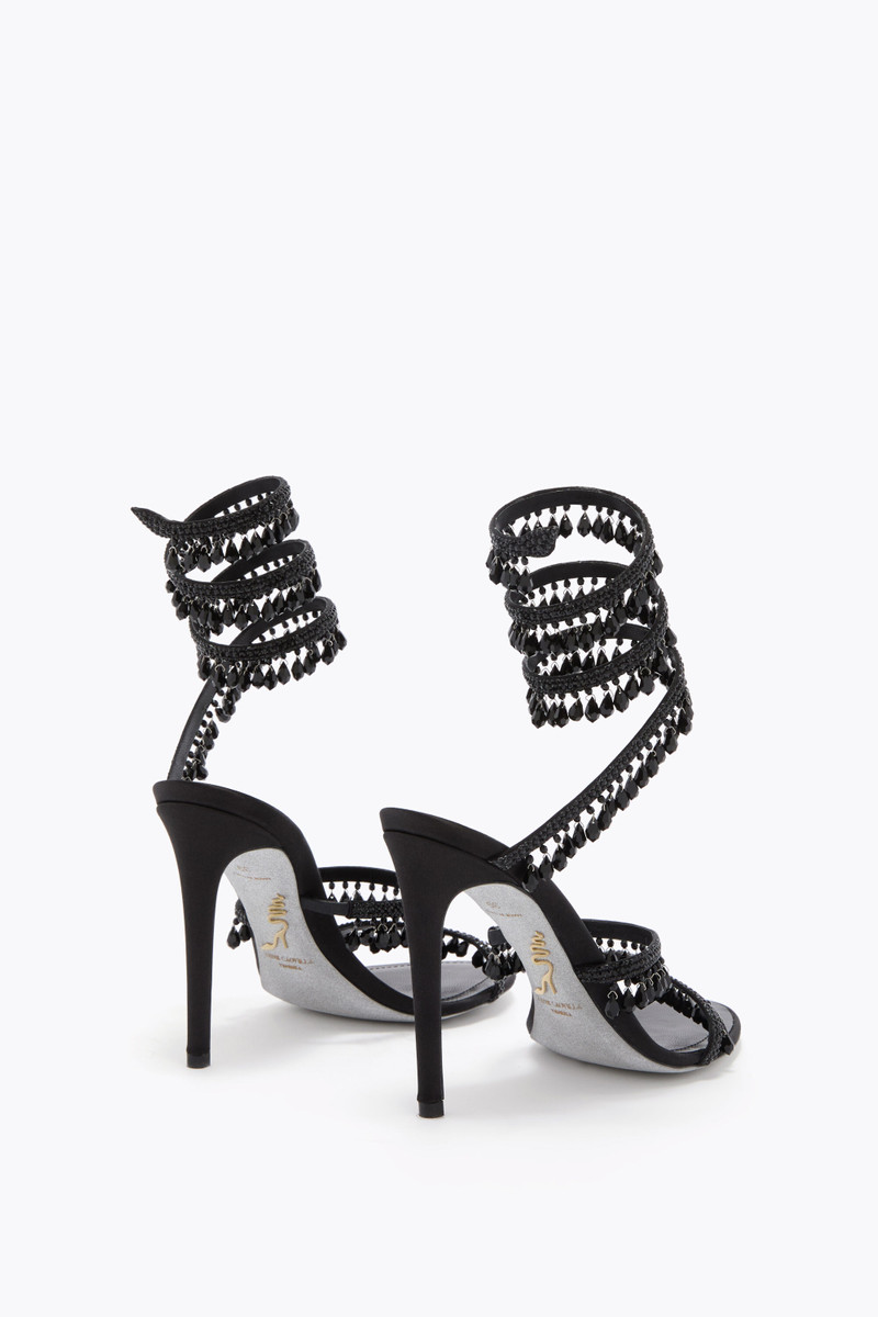 RENE CAOVILLA CHANDELIER BLACK SANDAL 105 outlook