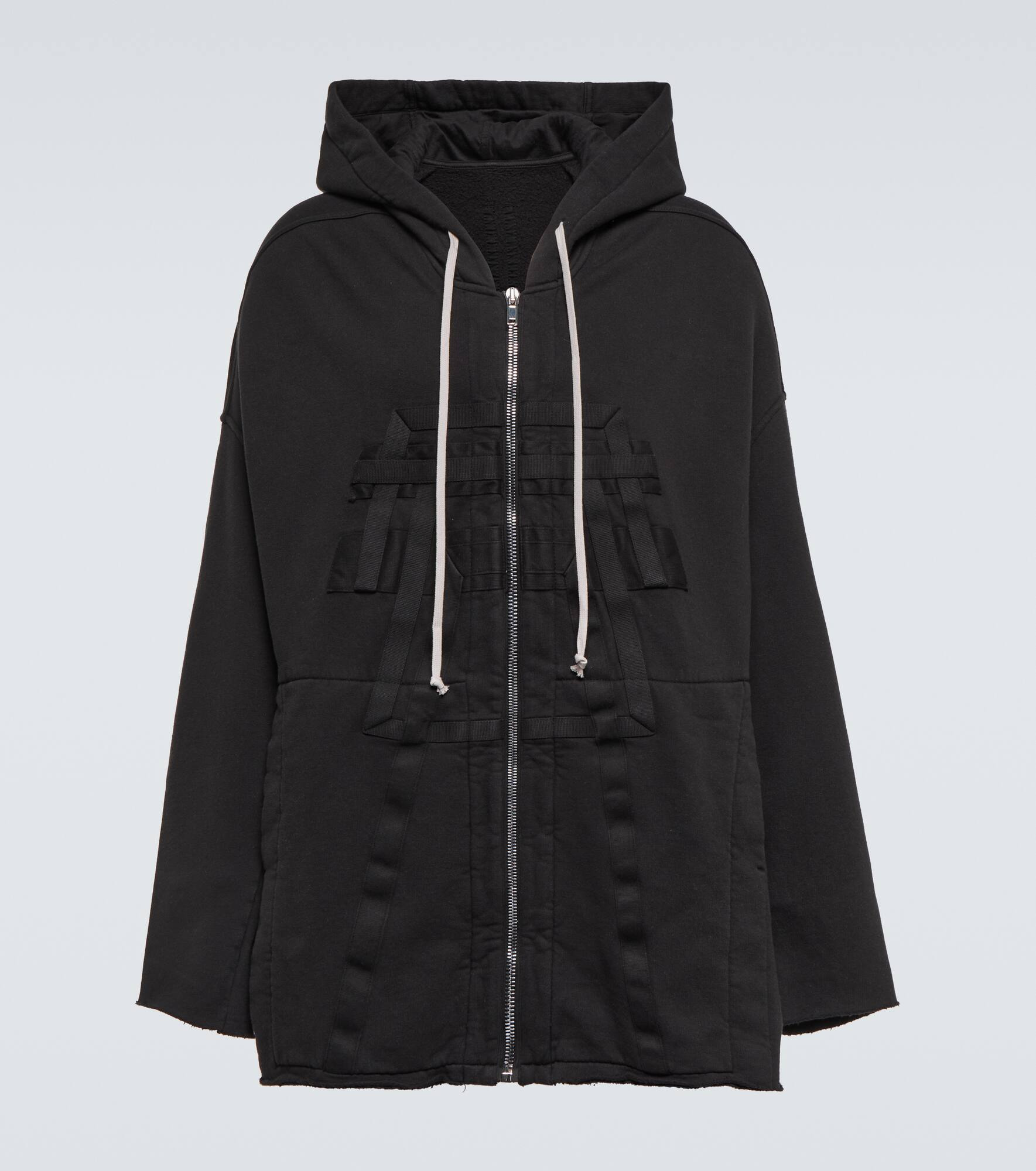 Zip-up cotton hoodie - 1