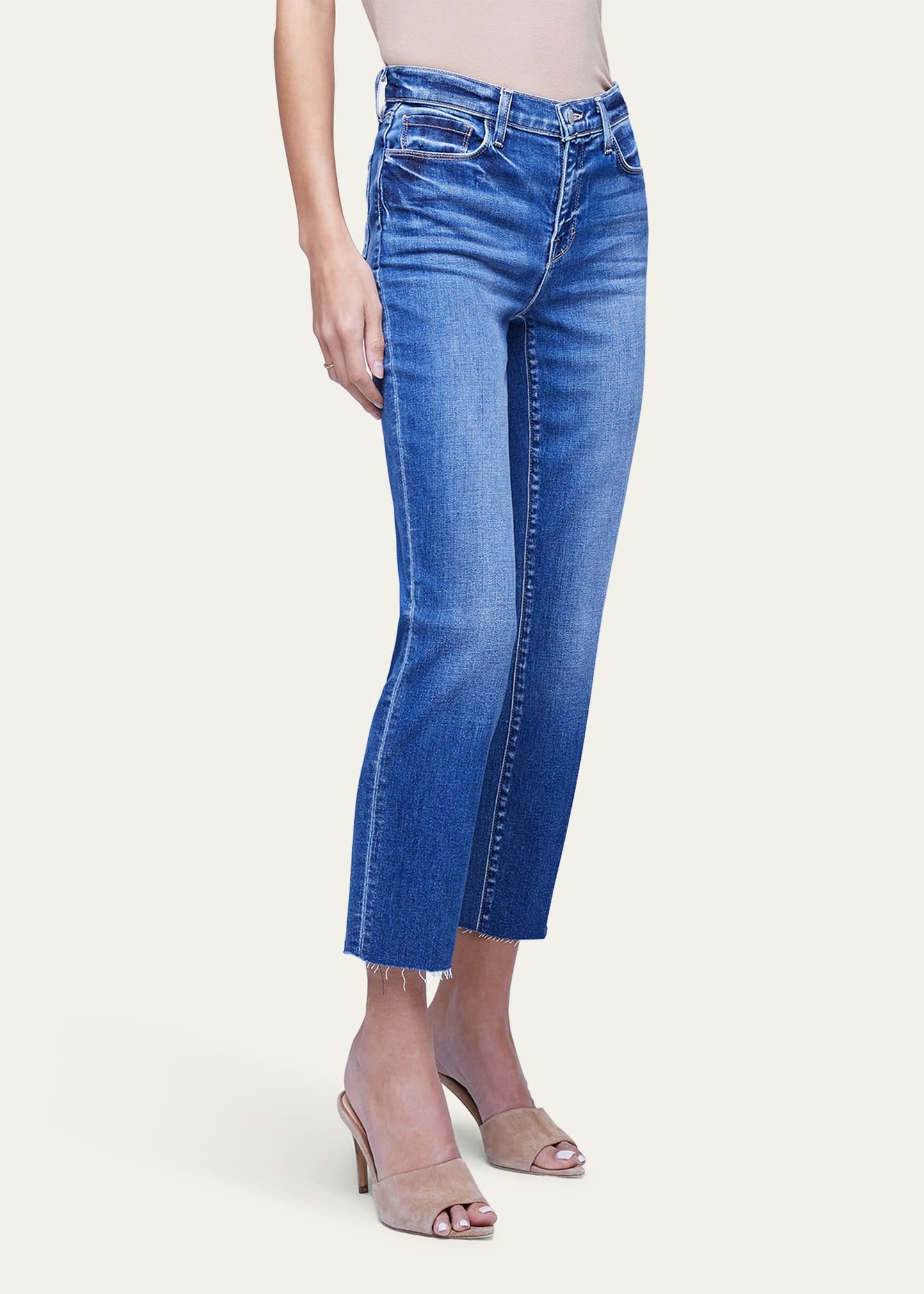 Sada High Rise Slim Crop Jeans - 4