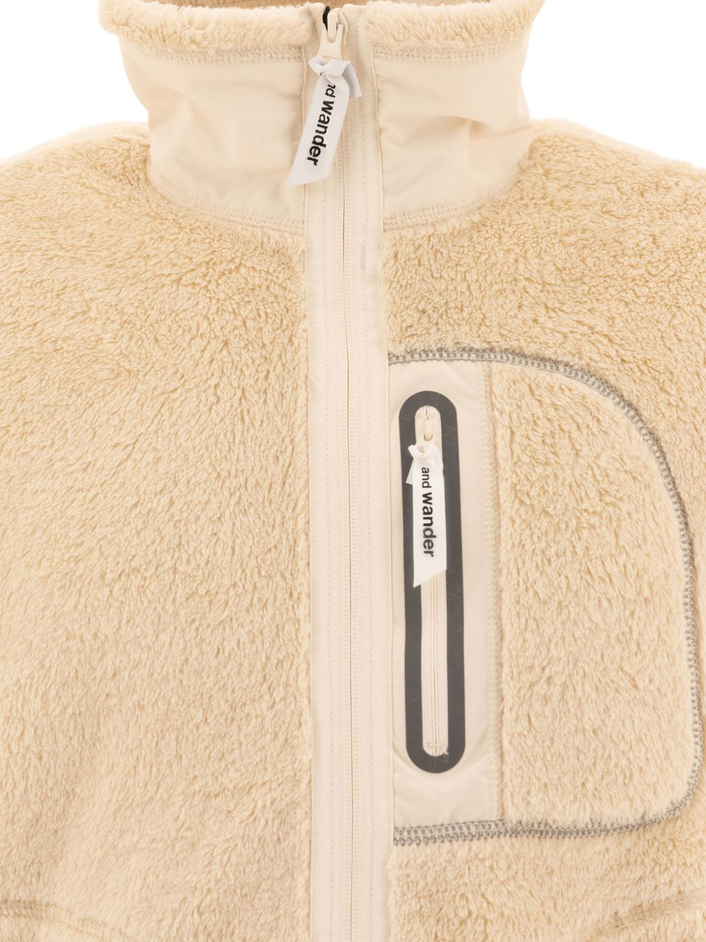high-collar fleece jacket - 3