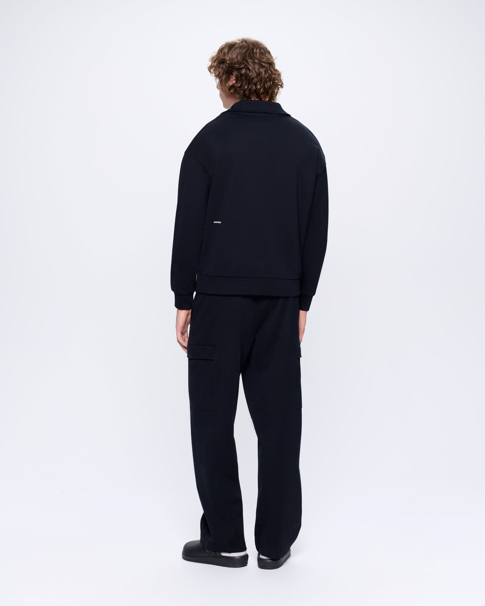 Mens DNA Double Jersey Cargo Trousers - Black - 5