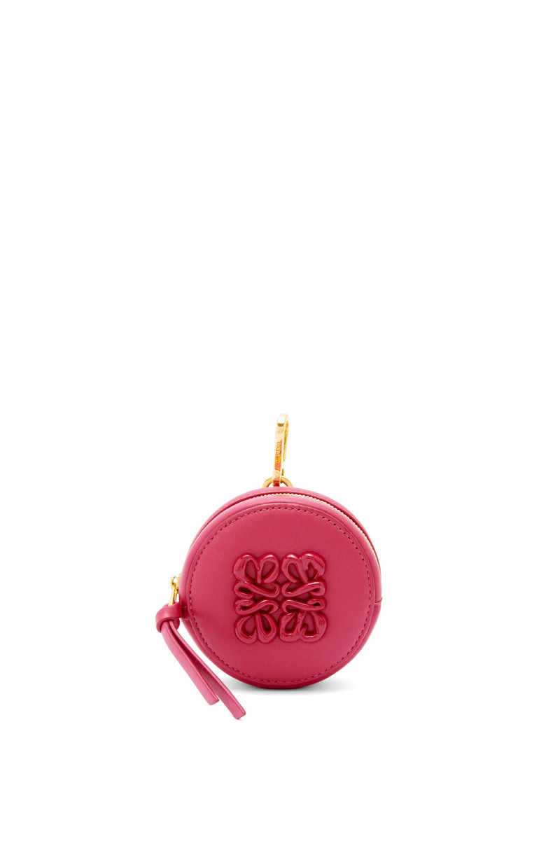 Inflated Anagram cookie  charm in silk calfskin 1