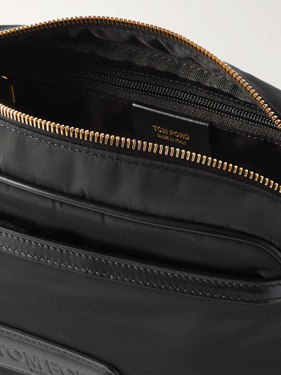 TOM FORD Leather-Trimmed Nylon Wash Bag outlook