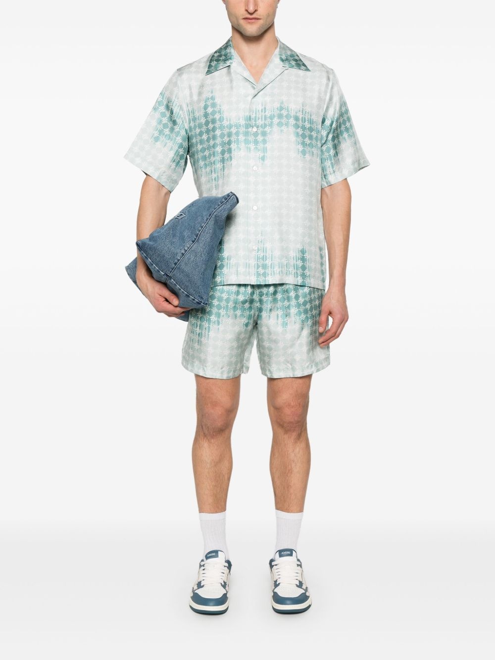 bleached-effect shirt - 2