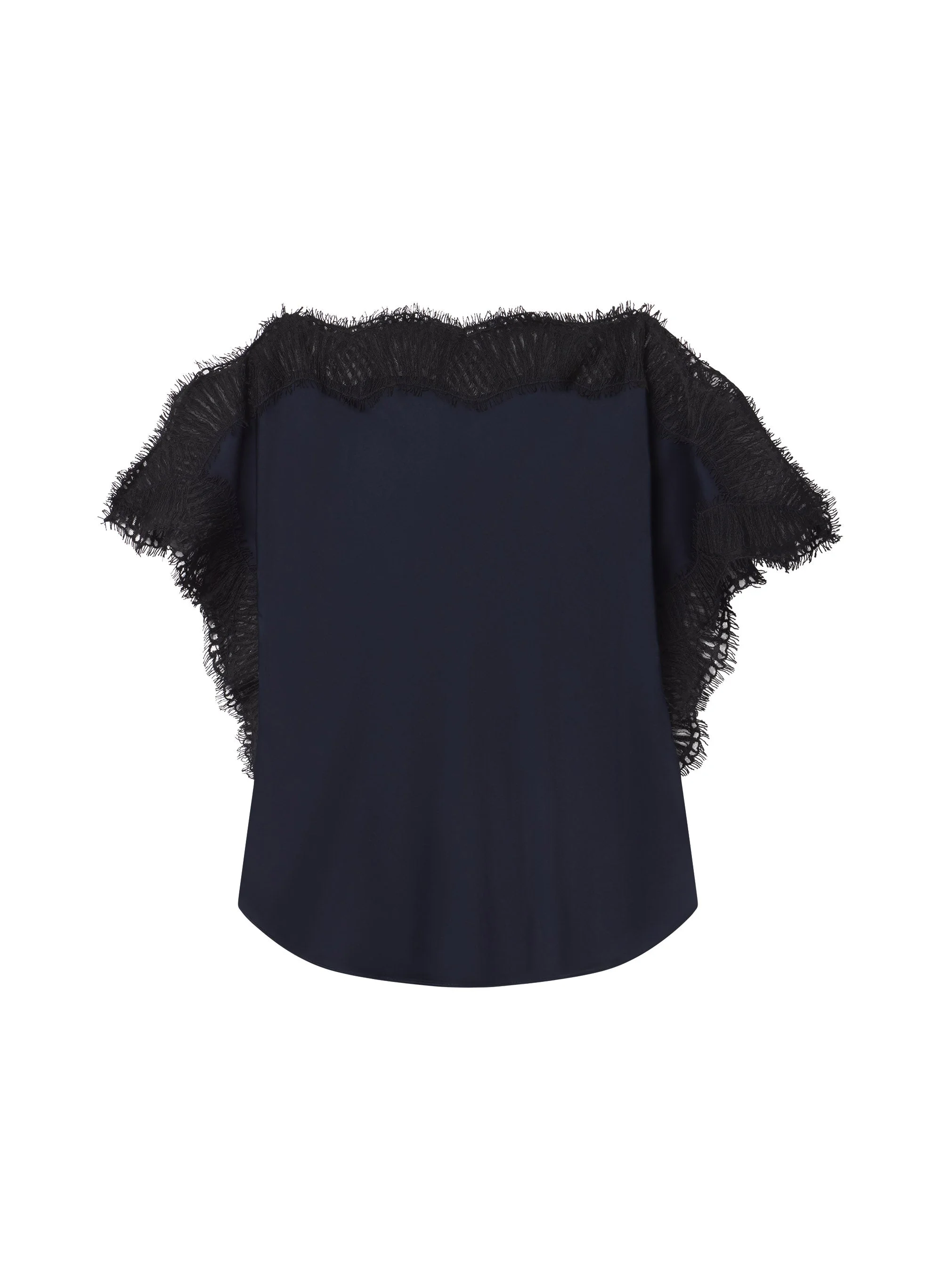 Luna Satin and Lace Top - 1