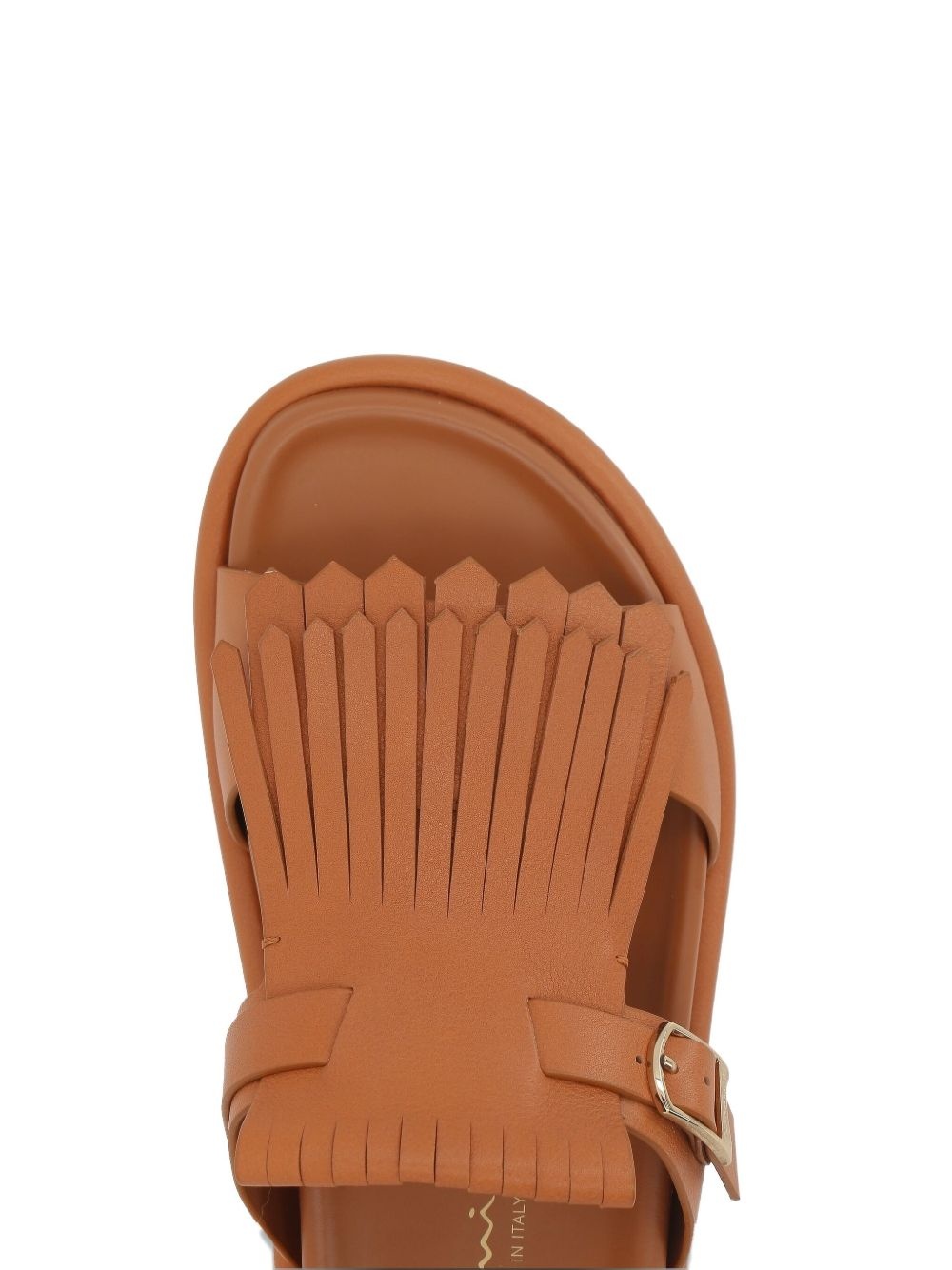 サンダル・ミュール SANTONI DAHLIA SLIDE SANDALS IN SMOOTH LEATHER Santoni Dahlia sandals | REVERSIBLE