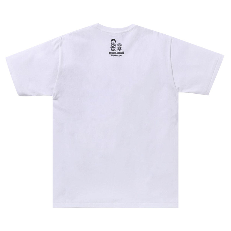 A BATHING APE® BAPE x Michael Jackson Baby Milo Tee 'White' outlook