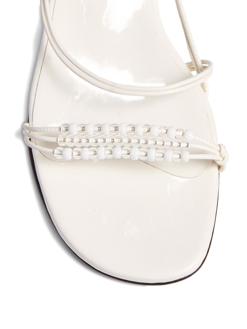 bead-embellished loop flat sandals - 3