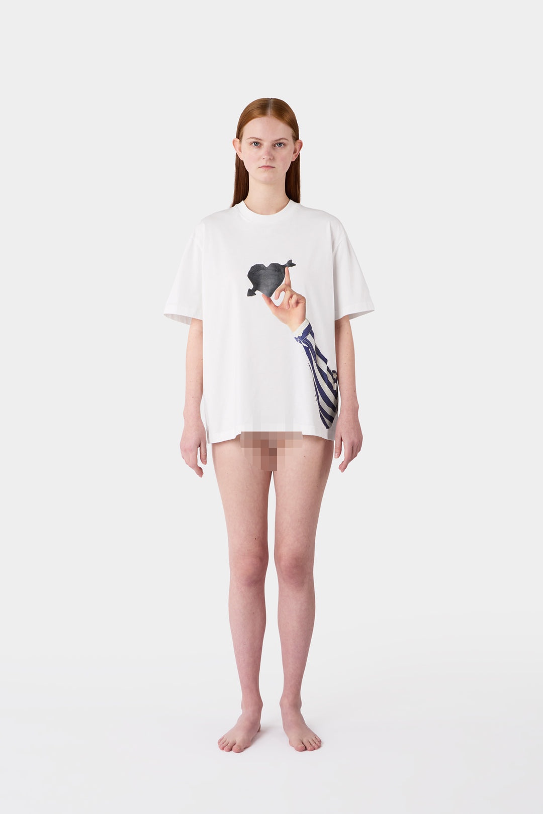 ''CUORE DI PIETRA'' T-SHIRT / off-white - 3