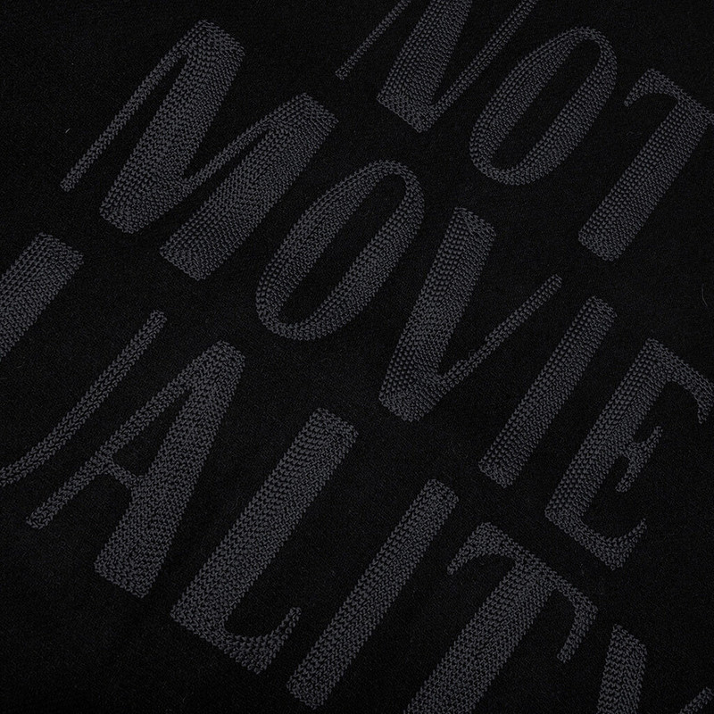 NOT MOVIE QUALITY VARSITY JACKET - BLACK 5