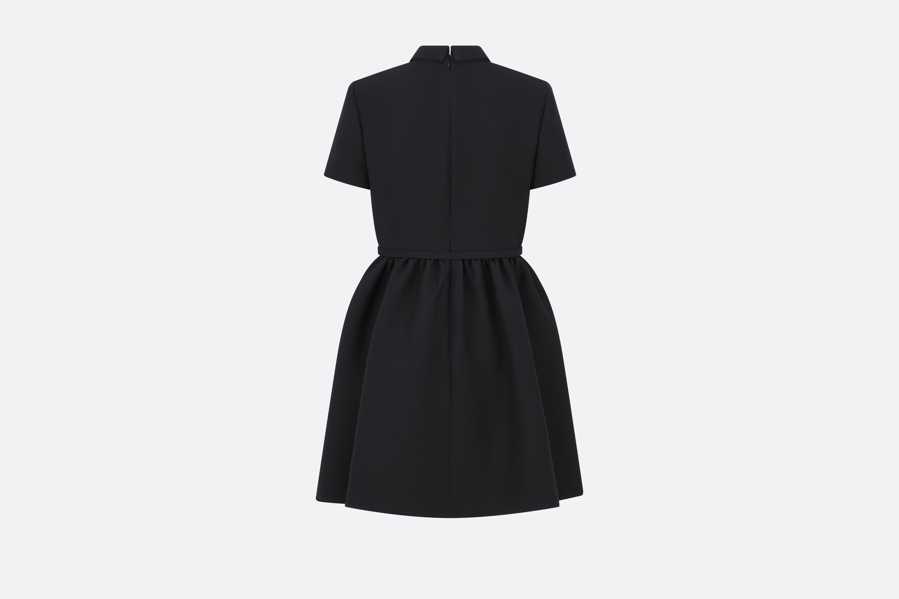 Short Belted Shirt Dress - 2