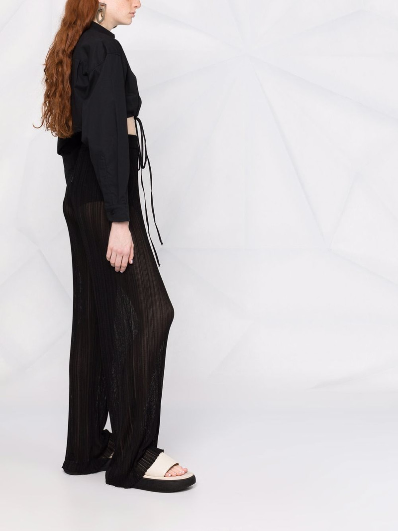 cropped cotton shirt 6